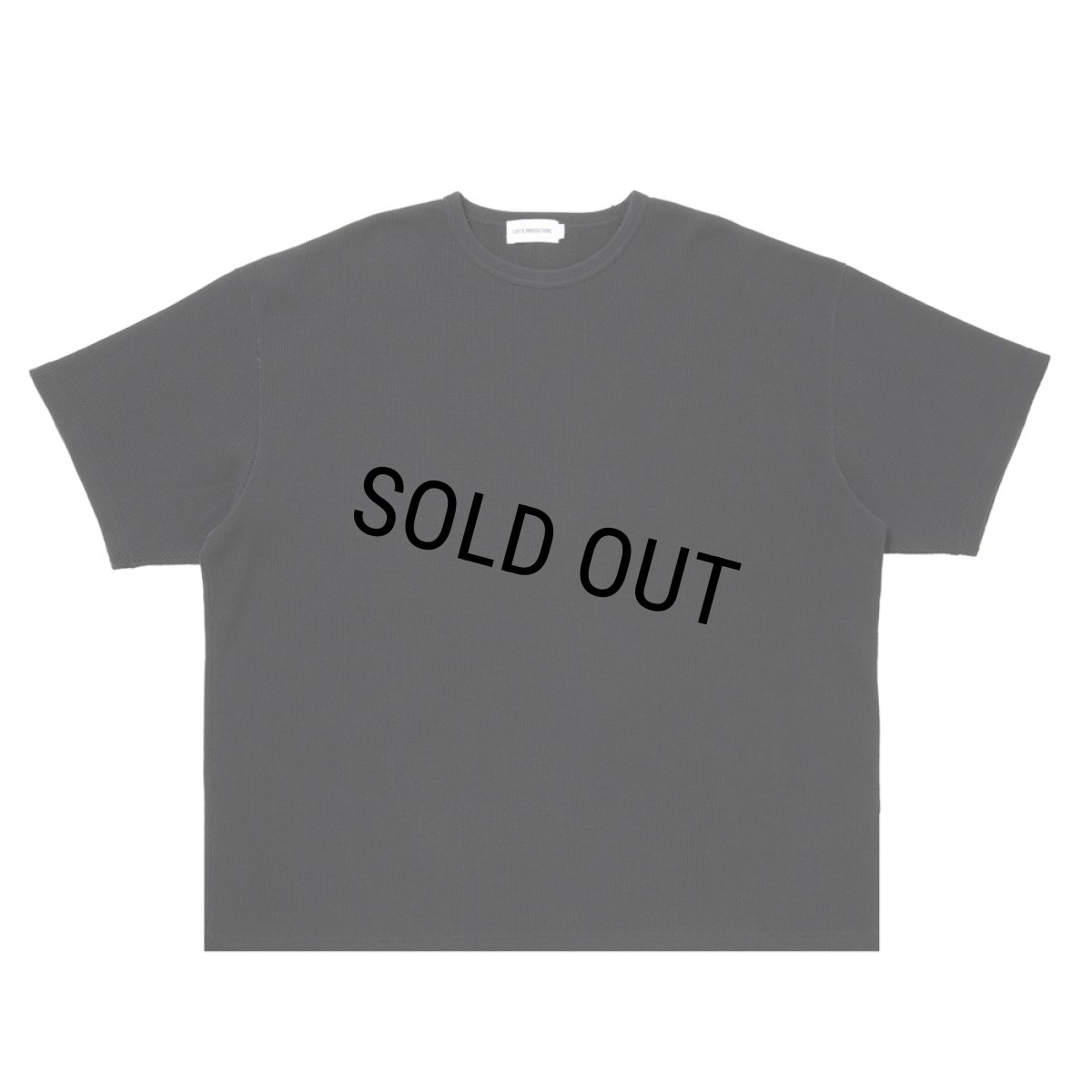 画像1: COOTIE PRODUCTIONS/Degreasing Rough Waffle S/S Tee（Black）［ラフワッフルT-26春夏］ (1)