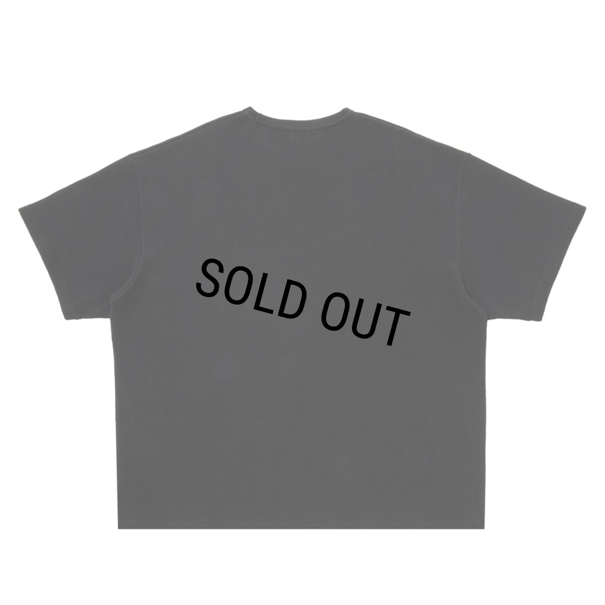 画像2: COOTIE PRODUCTIONS/Degreasing Rough Waffle S/S Tee（Black）［ラフワッフルT-26春夏］ (2)