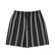 COOTIE PRODUCTIONS/Dobby Chain Stripe Easy Shorts（Black）［ドビー