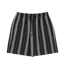 画像1: COOTIE PRODUCTIONS/Dobby Chain Stripe Easy Shorts（Black）［ドビーチェーンストライプイージーショーツ-26春夏］ (1)