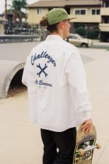 画像9: CHALLENGER/L/S STRIPE MECHANIC SHIRT（LT BLUE）［ストライプメカニックシャツ-26春夏］ (9)