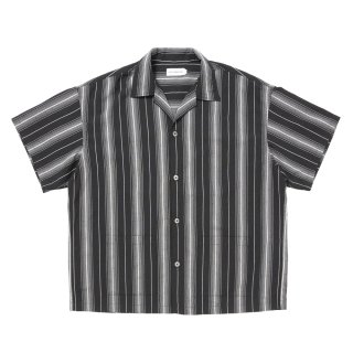 COOTIE PRODUCTIONS/Dobby Chain Stripe S/S Cavana Shirt（Black