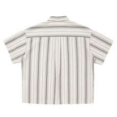 画像2: COOTIE PRODUCTIONS/Dobby Chain Stripe S/S Cavana Shirt（Ivory）［ドビーチェーンストライプカバナシャツ-26春夏］ (2)
