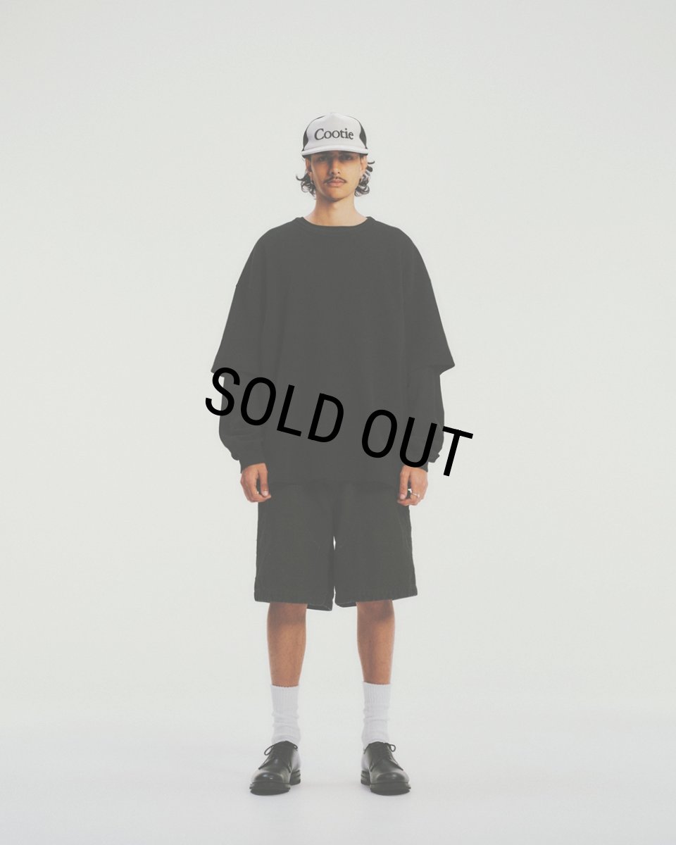 画像4: COOTIE PRODUCTIONS/Degreasing Rough Waffle S/S Tee（Black）［ラフワッフルT-26春夏］ (4)
