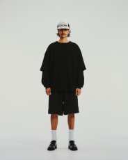 画像4: COOTIE PRODUCTIONS/Degreasing Rough Waffle S/S Tee（Black）［ラフワッフルT-26春夏］ (4)