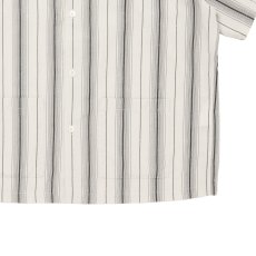 画像4: COOTIE PRODUCTIONS/Dobby Chain Stripe S/S Cavana Shirt（Ivory）［ドビーチェーンストライプカバナシャツ-26春夏］ (4)