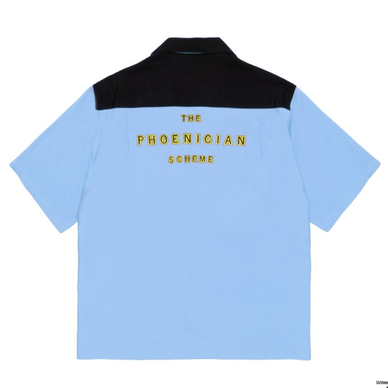 画像2: WACKO MARIA/THE PHOENICIAN SCHEME / 50'S OPEN COLLAR SHIRT（LIGHT PURPLE）［50'Sオープンカラーシャツ-26春夏］