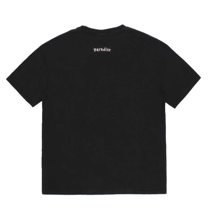 画像2: WACKO MARIA/WASHED HEAVY WEIGHT T-SHIRT（BLACK）［プリント+刺繍T-26春夏］