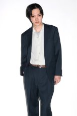 画像5: WACKO MARIA/DORMEUIL / DOUBLE PLEATED TROUSERS（DARK BLUE）［ツータックスラックス-26春夏］ (5)