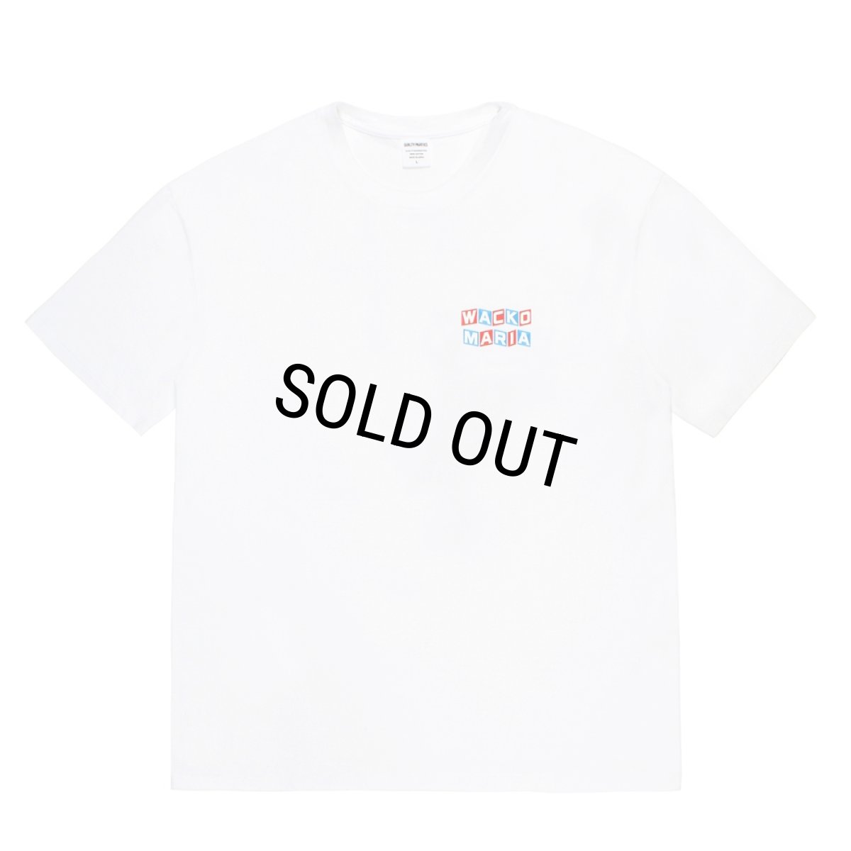 画像1: WACKO MARIA/WASHED HEAVY WEIGHT T-SHIRT（WHITE）［プリント+刺繍T-26春夏］ (1)