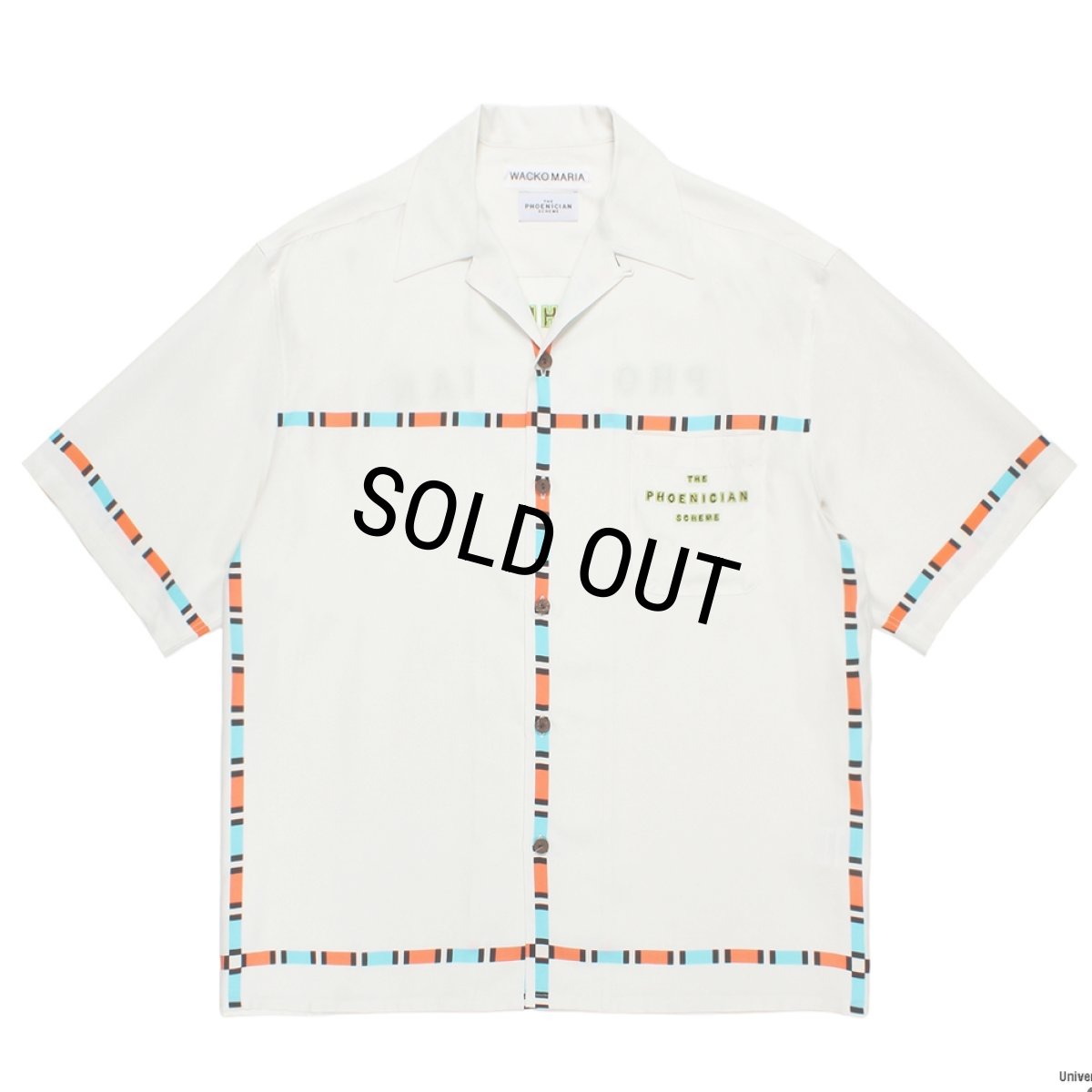 画像1: WACKO MARIA/THE PHOENICIAN SCHEME / HAWAIIAN SHIRT（WHITE）［ハワイアンシャツ-26春夏］ (1)