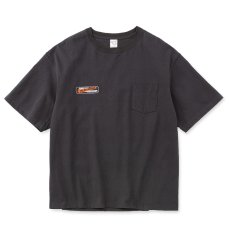 画像2: CALEE/VINTAGE TYPE THUNDER CRAFT POCKET TEE（CHARCOAL）［プリントポケT-26春夏］ (2)