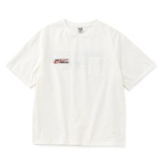 画像2: CALEE/VINTAGE TYPE THUNDER CRAFT POCKET TEE（WHITE）［プリントポケT-26春夏］ (2)