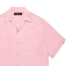 画像2: WACKO MARIA/50'S OPEN COLLAR SHIRT（PINK）［ピンポイントステッチ50'Sオープンカラーシャツ-26春夏］ (2)