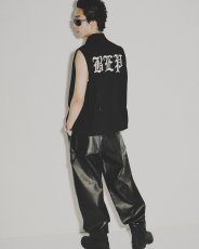 画像4: BlackEyePatch/3 LETTER OE WASHED BIKER VEST（BLACK） (4)
