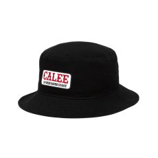 画像1: CALEE/WAPPEN BUCKET HAT（BLACK/RED）［ワッペンバケットハット-26春夏］ (1)
