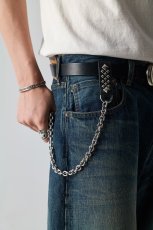 画像7: CALEE/STUDS LEATHER WALLET CHAIN（BLACK）［スタッズレザーウォレットチェーン-26春夏］ (7)