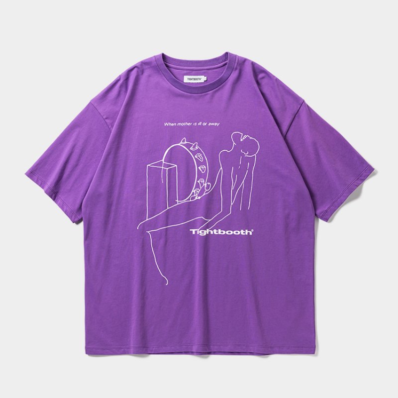 画像1: TIGHTBOOTH/NEW GEAR S/S T-SHIRT（Purple）［ニューギアT-26春夏］