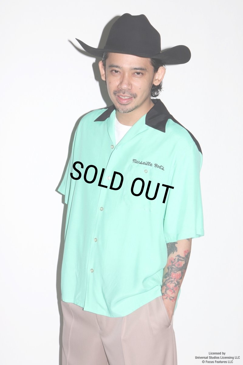 画像7: WACKO MARIA/THE PHOENICIAN SCHEME / 50'S OPEN COLLAR SHIRT（MINT）［50'Sオープンカラーシャツ-26春夏］ (7)