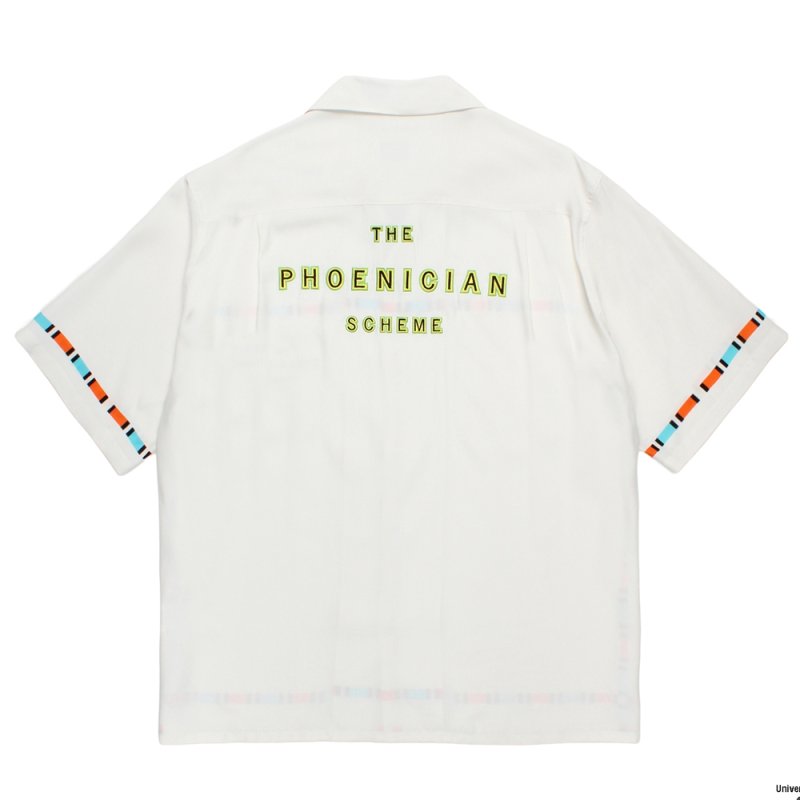 画像2: WACKO MARIA/THE PHOENICIAN SCHEME / HAWAIIAN SHIRT（WHITE）［ハワイアンシャツ-26春夏］