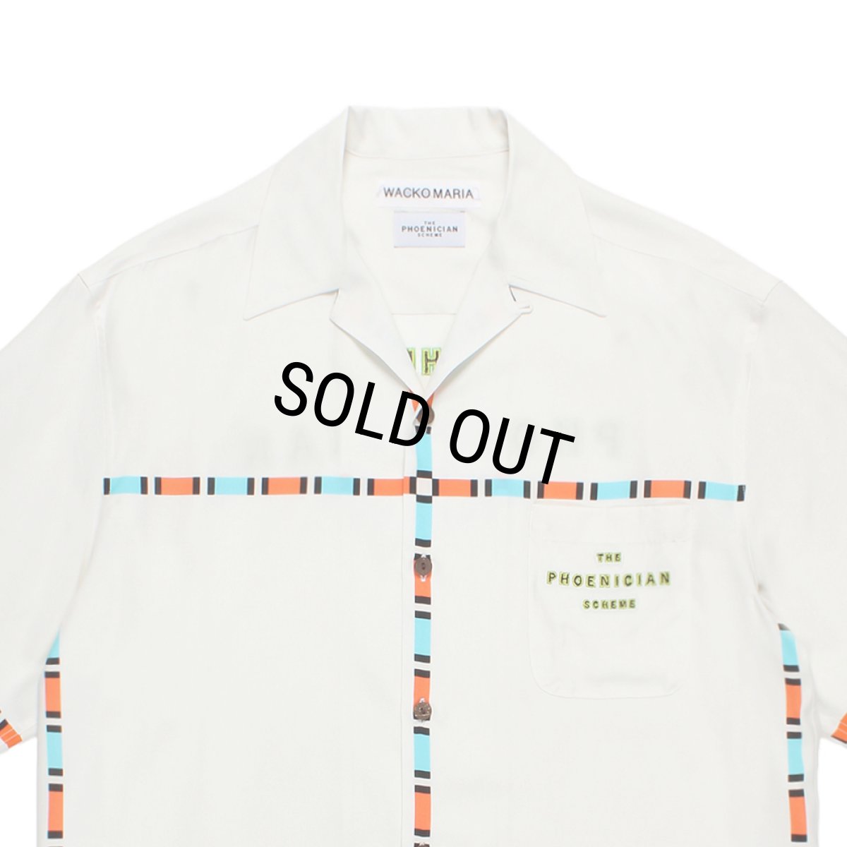 画像3: WACKO MARIA/THE PHOENICIAN SCHEME / HAWAIIAN SHIRT（WHITE）［ハワイアンシャツ-26春夏］ (3)