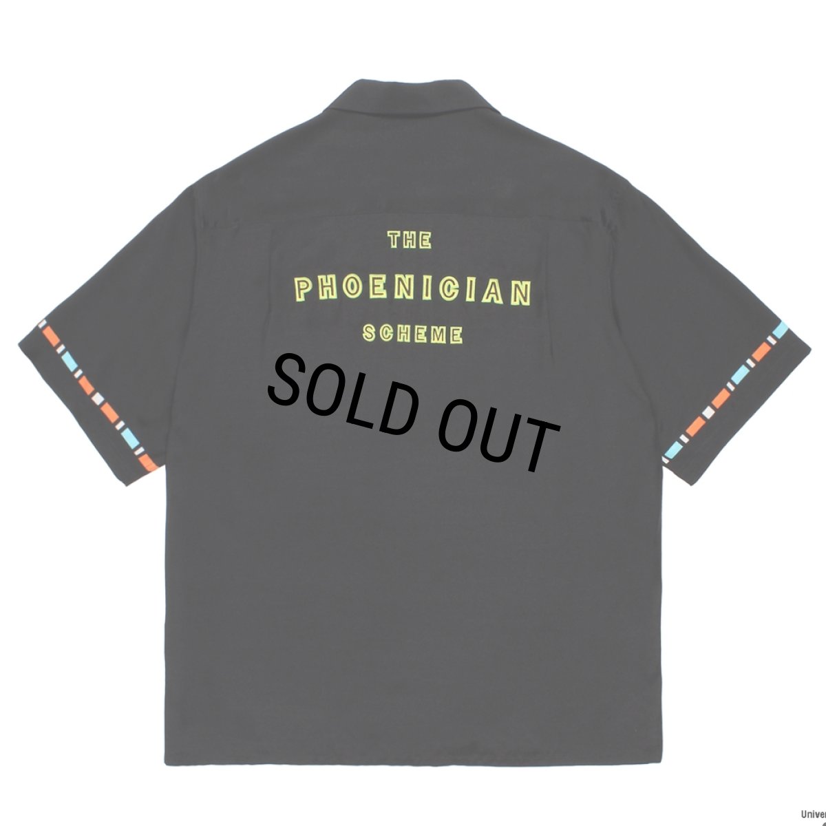 画像2: WACKO MARIA/THE PHOENICIAN SCHEME / HAWAIIAN SHIRT（BLACK）［ハワイアンシャツ-26春夏］ (2)