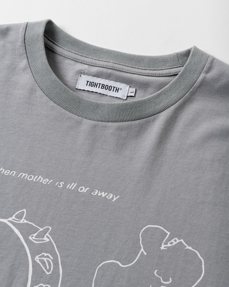 画像2: TIGHTBOOTH/NEW GEAR S/S T-SHIRT（Gray）［ニューギアT-26春夏］