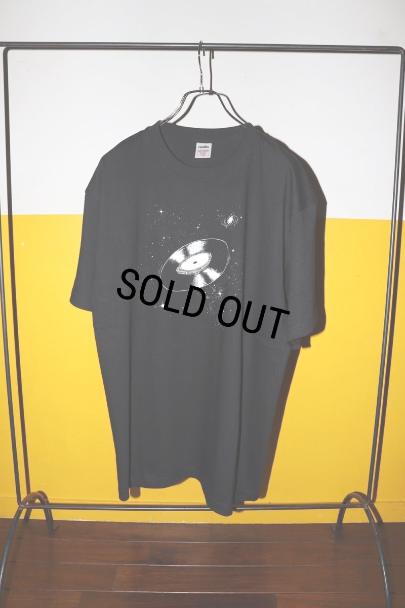 画像2: exodus brand/SPACE VINYL RECORD T SHIRT（BLACK）［プリントT-26春夏］ (2)