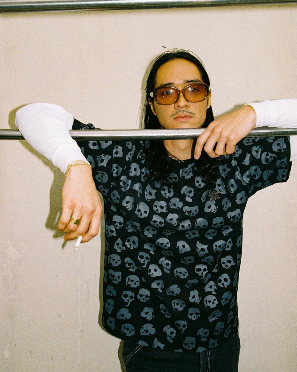 画像3: BlackEyePatch/SKULL PATTERNED TEE（BLACK） (3)