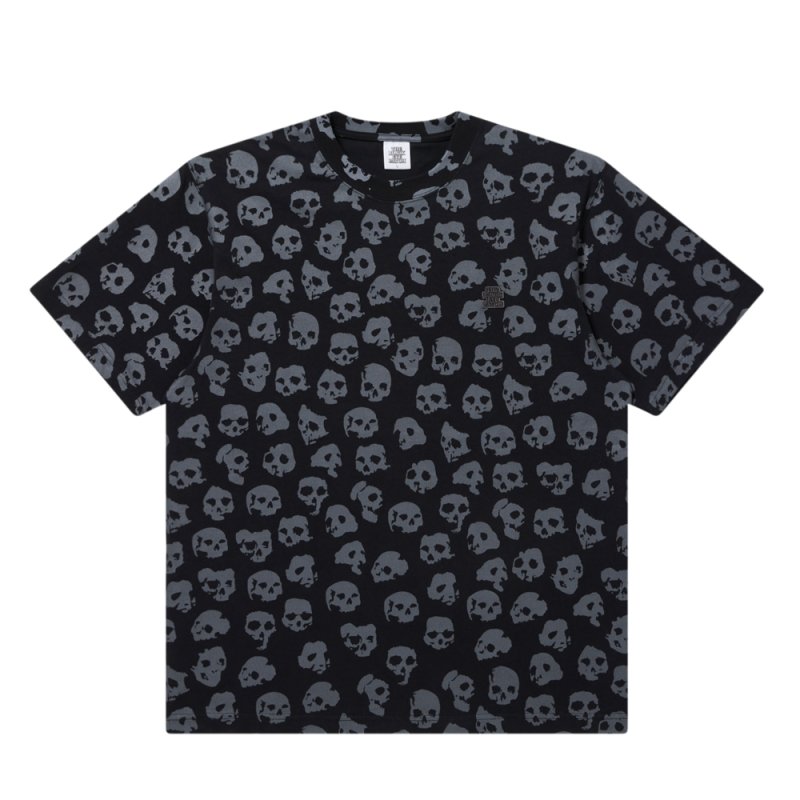 画像1: BlackEyePatch/SKULL PATTERNED TEE（BLACK）