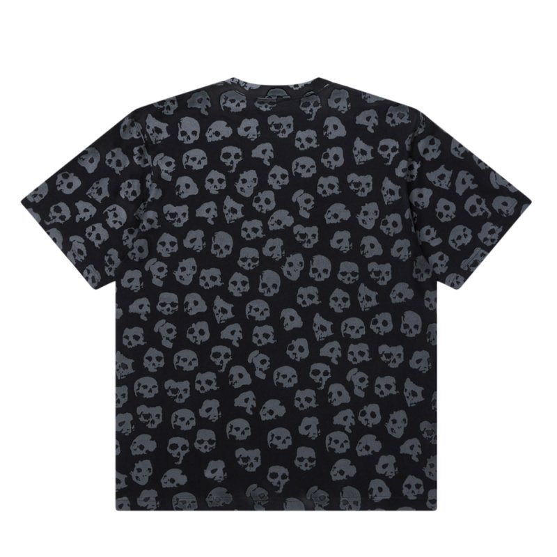 画像2: BlackEyePatch/SKULL PATTERNED TEE（BLACK）
