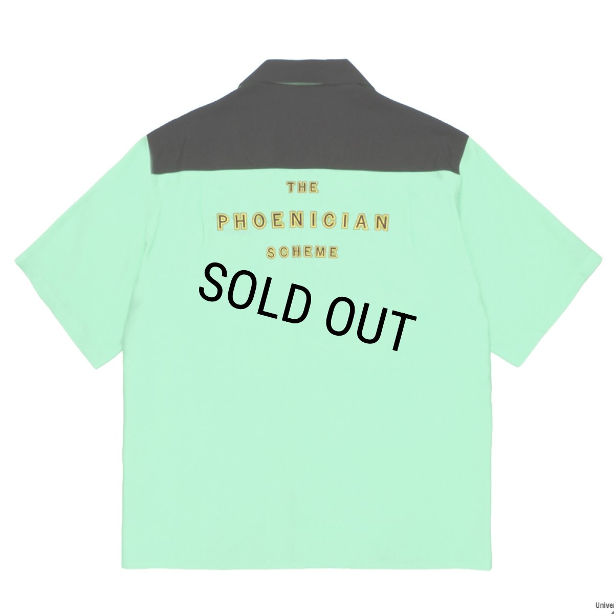 画像2: WACKO MARIA/THE PHOENICIAN SCHEME / 50'S OPEN COLLAR SHIRT（MINT）［50'Sオープンカラーシャツ-26春夏］ (2)