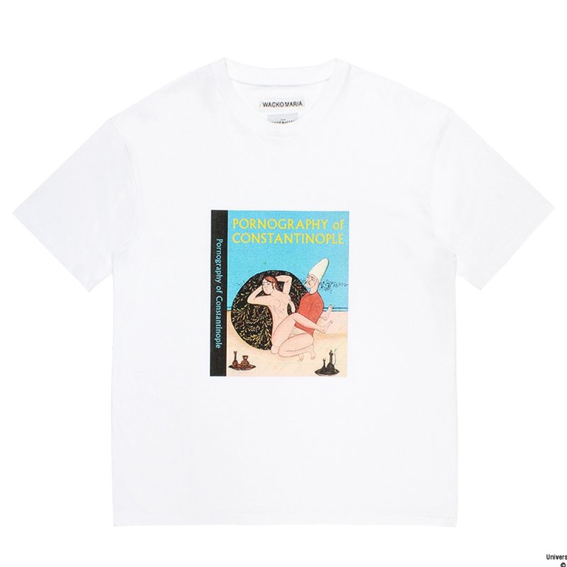 画像1: WACKO MARIA/THE PHOENICIAN SCHEME / WASHED HEAVY WEIGHT T-SHIRT（WHITE）［プリントT-26春夏］