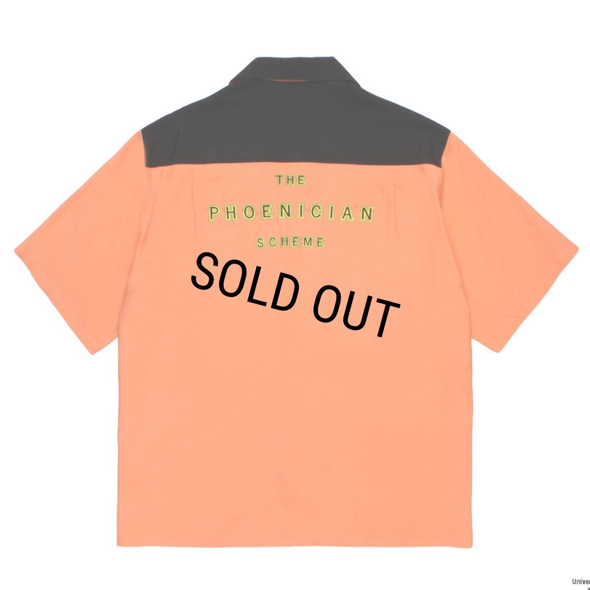 画像2: WACKO MARIA/THE PHOENICIAN SCHEME / 50'S OPEN COLLAR SHIRT（ORANGE）［50'Sオープンカラーシャツ-26春夏］ (2)