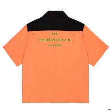 画像2: WACKO MARIA/THE PHOENICIAN SCHEME / 50'S OPEN COLLAR SHIRT（ORANGE）［50'Sオープンカラーシャツ-26春夏］ (2)