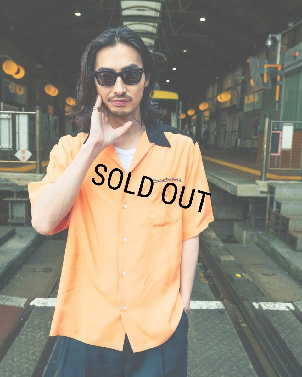 画像7: WACKO MARIA/THE PHOENICIAN SCHEME / 50'S OPEN COLLAR SHIRT（ORANGE）［50'Sオープンカラーシャツ-26春夏］ (7)
