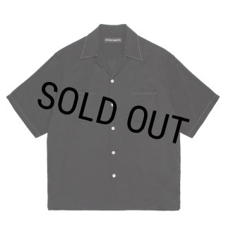 WACKO MARIA/50'S OPEN COLLAR SHIRT（BLACK）［ピンポイントステッチ