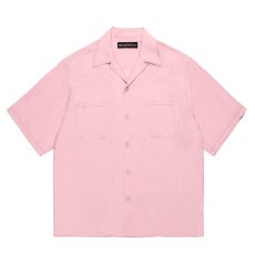 画像1: WACKO MARIA/50'S OPEN COLLAR SHIRT（PINK）［ピンポイントステッチ50'Sオープンカラーシャツ-26春夏］ (1)