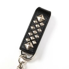 画像2: CALEE/STUDS LEATHER WALLET CHAIN（BLACK）［スタッズレザーウォレットチェーン-26春夏］ (2)