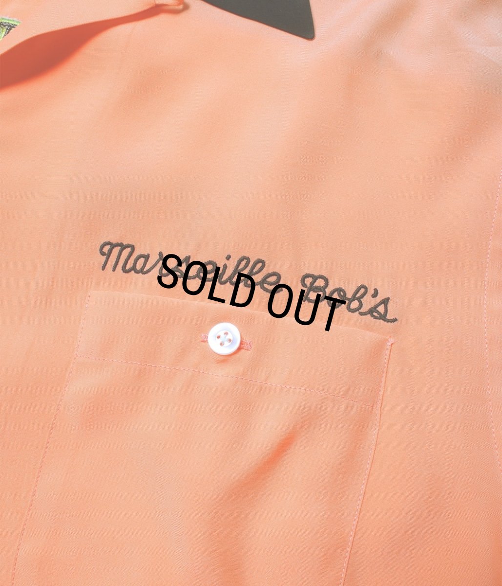 画像4: WACKO MARIA/THE PHOENICIAN SCHEME / 50'S OPEN COLLAR SHIRT（ORANGE）［50'Sオープンカラーシャツ-26春夏］ (4)