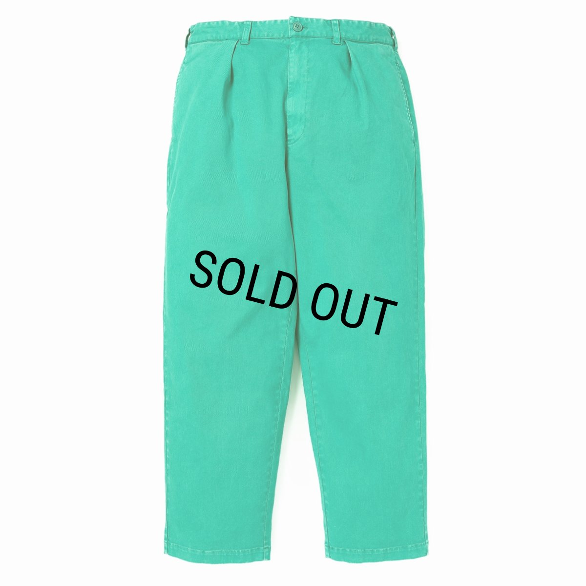 画像1: CHALLENGER/PIGMENT CHINO TROUSER（GREEN）［ピグメントチノトラウザー-26春夏］ (1)