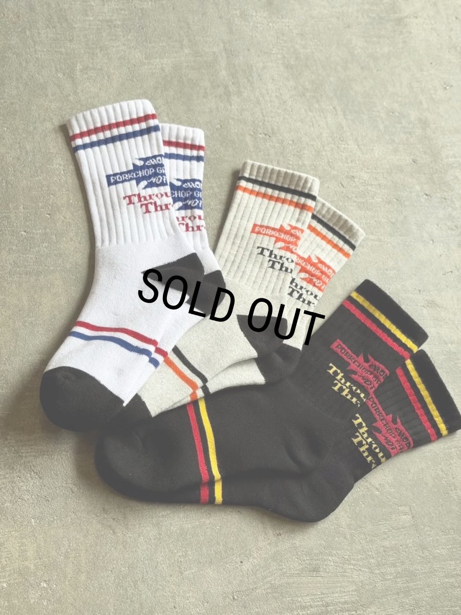 画像7: PORKCHOP/BAR&SHIELD SOX（WHITE）［バー&シールドソックス-26春夏］ (7)