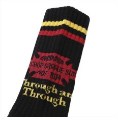 画像3: PORKCHOP/BAR&SHIELD SOX（BLACK）［バー&シールドソックス-26春夏］ (3)