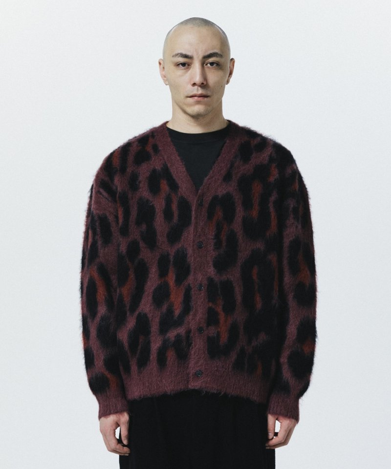 画像3: 【ご予約受付中！26年10月入荷予定】ROTTWEILER/LEOPARD CARDIGAN（BLACK）［26秋冬］