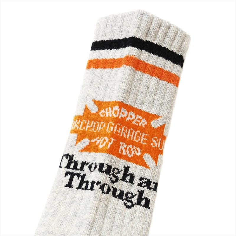 画像2: PORKCHOP/BAR&SHIELD SOX（GRAY）［バー&シールドソックス-26春夏］