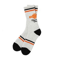 画像1: PORKCHOP/BAR&SHIELD SOX（GRAY）［バー&シールドソックス-26春夏］ (1)