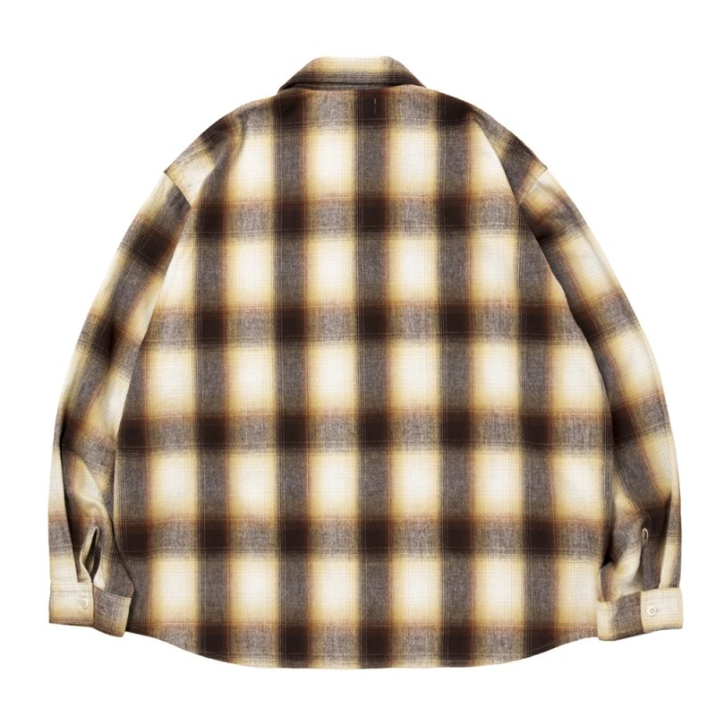 画像2: 【ご予約受付中！26年9月入荷予定】ROTTWEILER/R9 OMBRE CHECK SHIRT（BROWN）［26秋冬］