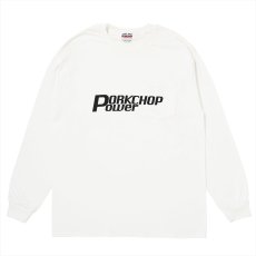 画像2: PORKCHOP/P POWER POCKET L/S TEE（WHITE）［Pパワーポケット長袖T-26春夏］ (2)