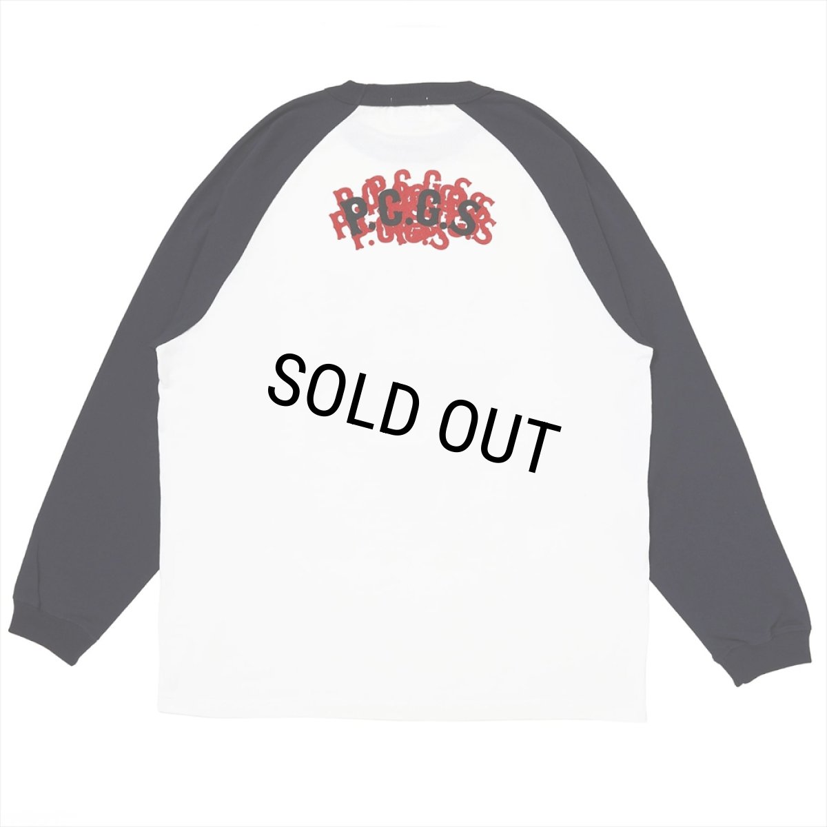 画像2: PORKCHOP/DEVIL FACE RAGLAN L/S TEE（NAVY）［デビルフェイスラグラン長袖T-26春夏］ (2)