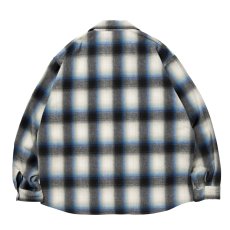 画像2: 【ご予約受付中！26年9月入荷予定】ROTTWEILER/R9 OMBRE CHECK SHIRT（BLUE）［26秋冬］ (2)